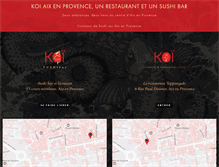 Tablet Screenshot of koi-aixenprovence.com